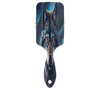 SKYSHU Wolf Brosse à cheveux à coussin d'air pour démêler - Brosse à cheveux anti-statique sans douleur ventilée pour femme et homme - Brosse de massage du cuir chevelu avec pagaie lisse et douce au