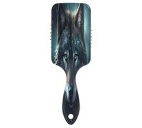 SKYSHU Wolf Brosse à cheveux à coussin d'air pour démêler - Brosse à cheveux anti-statique sans douleur ventilée pour femme et homme - Brosse de massage du cuir chevelu avec pagaie lisse et douce au
