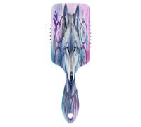 SKYSHU Wolf Brosse à cheveux à coussin d'air pour démêler - Brosse à cheveux anti-statique sans douleur ventilée pour femme et homme - Brosse de massage du cuir chevelu avec pagaie lisse et douce au