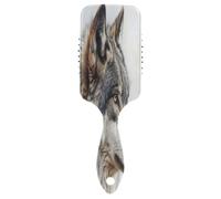 SKYSHU Wolf Brosse à cheveux à coussin d'air pour démêler - Brosse à cheveux anti-statique sans douleur ventilée pour femme et homme - Brosse de massage du cuir chevelu avec pagaie lisse et douce au
