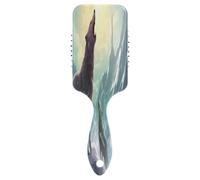 SKYSHU Wolf Brosse à cheveux à coussin d'air pour démêler - Brosse à cheveux anti-statique sans douleur ventilée pour femme et homme - Brosse de massage du cuir chevelu avec pagaie lisse et douce au