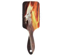 SKYSHU Wolf Brosse à cheveux à coussin d'air pour démêler - Brosse à cheveux anti-statique sans douleur ventilée pour femme et homme - Brosse de massage du cuir chevelu avec pagaie lisse et douce au