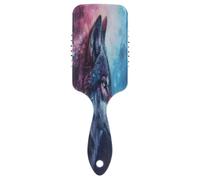 SKYSHU Wolf Brosse à cheveux à coussin d'air pour démêler - Brosse à cheveux anti-statique sans douleur ventilée pour femme et homme - Brosse de massage du cuir chevelu avec pagaie lisse et douce au