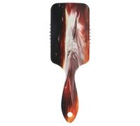 SKYSHU Wolf Brosse à cheveux à coussin d'air pour démêler - Brosse à cheveux anti-statique sans douleur ventilée pour femme et homme - Brosse de massage du cuir chevelu avec pagaie lisse et douce au