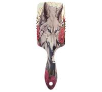 SKYSHU Wolf Brosse à cheveux à coussin d'air pour démêler - Brosse à cheveux anti-statique sans douleur ventilée pour femme et homme - Brosse de massage du cuir chevelu avec pagaie lisse et douce au