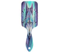 SKYSHU Wolf Brosse à cheveux à coussin d'air pour démêler - Brosse à cheveux anti-statique sans douleur ventilée pour femme et homme - Brosse de massage du cuir chevelu avec pagaie lisse et douce au