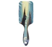 SKYSHU Wolf Brosse à cheveux à coussin d'air pour démêler - Brosse à cheveux anti-statique sans douleur ventilée pour femme et homme - Brosse de massage du cuir chevelu avec pagaie lisse et douce au