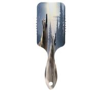 SKYSHU Wolf Brosse à cheveux à coussin d'air pour démêler - Brosse à cheveux anti-statique sans douleur ventilée pour femme et homme - Brosse de massage du cuir chevelu avec pagaie lisse et douce au