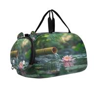 SKYSHU ZEN Basalt Garden Grand sac de w nd imperméable à bandoulière amovible avec compartiment à chaussures et poche humide