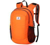 SKYSPER ISHELL16 16L Antivol Sac Pliable | Ultra Léger pour Randonnée, Voyage, Sport, École & Quotidien - Unisexe (orange)