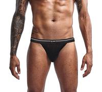SKYSPER Jockstrap String Hommes Respirant Confortable Triangle Slips Cale?on Design Unique Sexy sous-V¨ºtements pour Hommes, AQ01-Noir, M