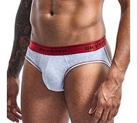 SKYSPER Jockstrap String Hommes Respirant Confortable Triangle Slips Caleçon Design Unique Sexy sous-Vêtements pour Hommes ,SG01-Gris,M