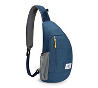 SKYSPER Sac Bandouliere Homme 9L, Sac Poitrine Anti-vol à Protection RFID pour le Voyage Randonnée Bleu