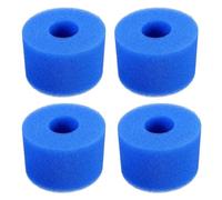Skystuff Lot de 4 filtres de Spa pour Jacuzzi, Cartouche de Filtre de Piscine, réutilisables et lavables en Mousse pour Bassin de Type S1