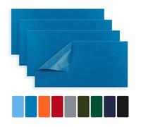 Skystuff Lot de 4 patchs de réparation rectangulaires autocollants en nylon pour doudounes, vestes, vêtements, tentes de camping, etc