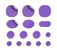 Skystuff Lot de 45 patchs de réparation autocollants ronds et ovales en nylon pour doudoune, vêtements d’extérieur, veste, tente de camping, coloré