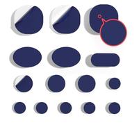 Skystuff Lot de 45 patchs de réparation autocollants ronds et ovales en nylon pour manteau, tente de camping
