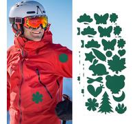 Skystuff Lot de 48 patchs en nylon pour réparation de tentes, vestes d'extérieur, tentes, trous dans les vêtements, sacs de couchage, vert