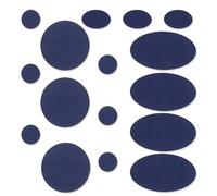Skystuff Lot de 48 patchs en nylon pour réparation de veste, tente, vêtements d'extérieur, réparation de trous dans les vêtements, sacs de couchage, bleu foncé