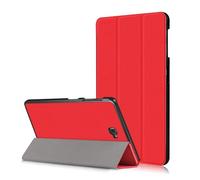 Skytar Housse Galaxy Tab A SM-T580N,Samsung Tab A 10.1'' Coque - Etui à Rabat Smart Housse Coque de Protection Etui en Cuir pour Samsung Galaxy Tab A 10.1 Pouces T580N/T585N (2016 Version),Rouge