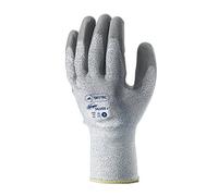Skytec Gants sky29-l Ninja Argent + COUPE 5 PU Palm Gants, Taille : L, gris (Lot de 2)