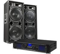 Skytec Max212 - Ensemble D'enceintes 1500 W Avec Amplificateur