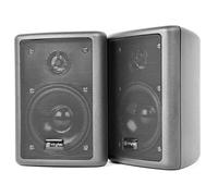 Skytec Paire d'enceintes à 2 voies stéréo 75W max. kit de montage inclus - noir