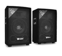 Vonyx Paire d'enceintes sono SL6 – passive 150W, woofer 6 pouces, poignées, montage sur pied