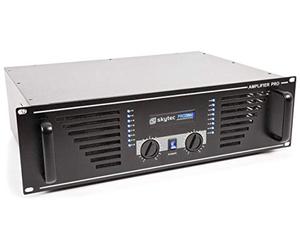Skytec SKY- 2000B - Amplificateur professionnel, 2 x 2000 W, couleur noire, technologie moderne et fiable, large plage de fréquences, idéal pour soirées et concerts