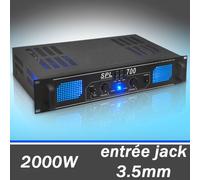 Skytec SPL700 - Ampli DJ sono audio 2000W stereo EQ AUX in MP3 LED