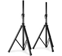 Skytec/Vonyx Paire de supports pour enceintes sono DJ PA facilement pliables et transportables + housse de transport - noir