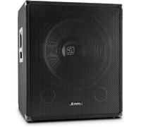 Vonyx Caisson de basse amplifié SWA18 1000W, Subwoofer DJ 18" Insert pied, solide et transportable
