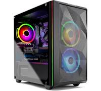 Skytech Gaming Chronos Mini Gaming Computer PC Desktop - Intel Core-i3 10100F 3.6GHz, GTX 1650 4G, 500GB SSD, 8G 3000, RGB Fans, AC WiFi, Windows 10 Home 64-bit,Black