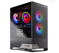 Skytech Gaming Nebula Ordinateur de Jeu, AMD Ryzen 5 5500 3,6 GHz, NVIDIA RTX 5060, SSD NVMe 16 Go, DDR4 RAM 3200, 650 W Gold PSU, WiFi, Win 11, PC de Jeu