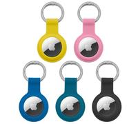 Skythrive 5 Pièce Étuis pour Apple Airtag - Anti-Chute et Anti-Rayures, Porte Clé pour Animaux, Portefeuilles et Bagages, Compatible avec Le Nouvel Air Tag Locator Tracker Étui