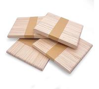 Skythrive Bâtonnets de Glace 200pcs, Batonnet en Bois Naturel, Abaisse Langue Adulte, Bâtons de Glace pour Bricolage et Décoration, 114mm x 9mm x 2mm