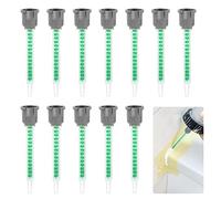 skytowards 12 PCS Buses de Mélange, pour Pistolet à Colle 1:1/2:1, Tubes Mélangeurs Statiques, 2K Tube de Mélange en Plastique pour Tuyaux de Réorganisation