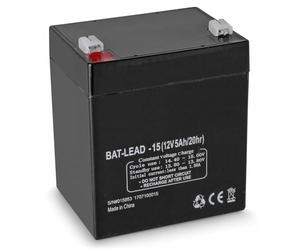 Skytronic - Batterie au plomb Rechargeable pour systèmes audio mobiles, Batterie de remplacement - 12V 5Ah, Durée de fonctionnement longue
