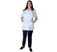 Skywear T60 Blouse de soins de santé pour femme et fille Multicolore - Blanc - 54