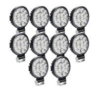 SKYWORLD 2 Pcs Rond Phare de Travail Led, 3.2 pouces 42W Mini | 12V 24V Phares Led Longue Portee, Spot Feux de travail pour 4x4 Voiture Camion Tracteur SUV Bateau, 6000K Feu antibrouillard