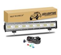 SKYWORLD 20 Pouces 51 cm 420W Barre Led avec 12V Faisceau de Câblage Kit
