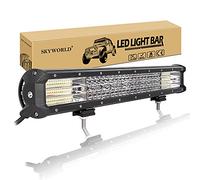 SKYWORLD 20 Pouces 51cm 510W Barre LED Rampe Bar, Longue Portee Barre Lumineuse LED, Barre d'éclairage LED pour 4x4 Offroad Camion Voiture Véhicules ATV 6000K