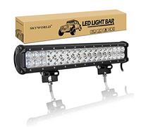 SKYWORLD 43cm 108W Barre Lumineuse LED de Travail, Étanche Barre LED Bar Rampe Feux Antibrouillard Phare de Travail LED12V 24V pour 4x4 Offroad Voiture Véhicule Camion Tracteur Quad Bateau 6000K