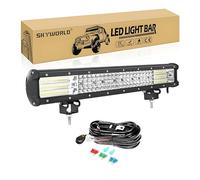 SKYWORLD 9D 20 pouces barre lumineuse LED hors route 12V 24V Combo barre LED/lumières de travail phare de barre lumineuse de bateau pour voiture camion Suv 4x4 Atv avec fil