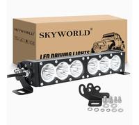 SKYWORLD Barre LED 29cm 60W 12V 24V Spotlight, Rampe de Phare 12 Pouces pour Offroad Camion SUV ATV 4x4 Voiture Véhicules - 6000K Blanc
