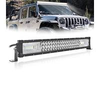 SKYWORLD Barre lumineuse LED 22 pouces droite 270W Spot Flood Combo Barre de lumières tout-terrain IP67 Barre de lampes de travail étanche pour UTV ATV Bateau Remorque Lampe de conduite 6000K 1 pièce
