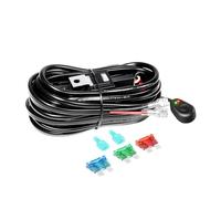 SKYWORLD Câblage à barres lumineuses Led Faisceau de Fil avec Relais et Interrupteur 16AWG 12V 40A 1 fil pour Rampe Barre Phare Projecteur Led, Voiture SUV ATV 4x4 Camion Offroad - Modèle A