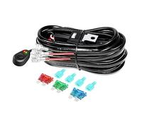 SKYWORLD Kit de Faisceau de câblage pour Barre Lumineuse LED 2 câbles de 10ft 40A DC 12V Interrupteur Marche/arrêt pour Feux de Brouillard pour Conduite Tout-Terrain Feux de Brouillard Travail