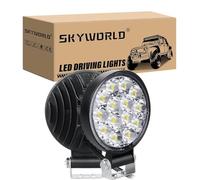SKYWORLD Phare de Travail Led,4 pouces Mini Phare Led 12V,42W Longue Portee Led 2 pièces,IP67 Spot Rampe de Phare pour 4x4 Voiture Tracteur Camion Quad Véhicule Bateau