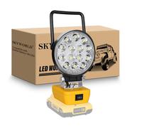 SKYWORLD Projecteur LED Rechargeable pour Dewalt Batterie 18V, 42W 4200LM